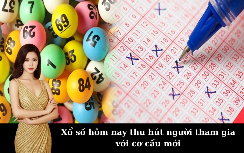 Xổ số hôm nay thu hút người tham gia với cơ cấu mới