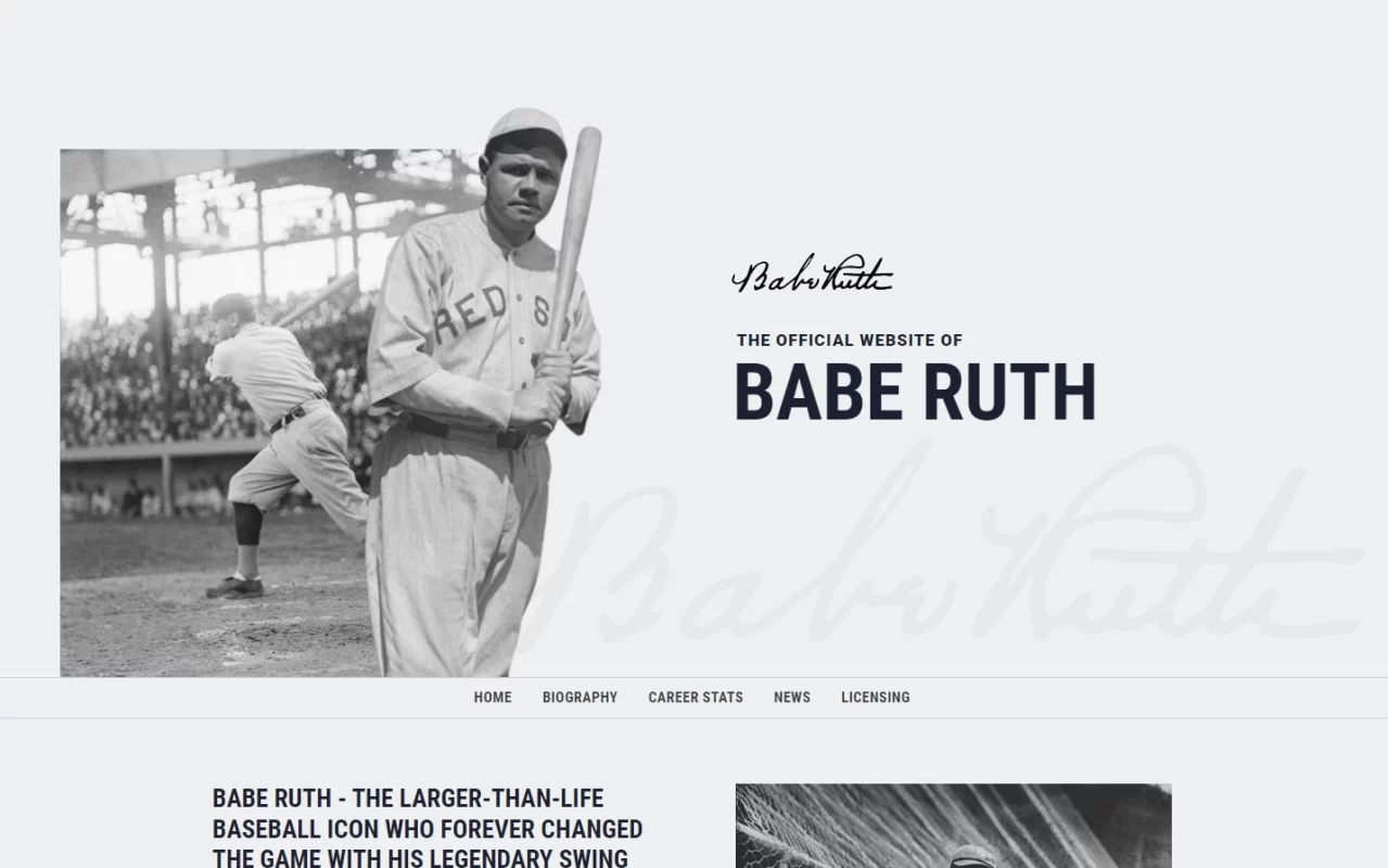 Bức tranh chân thực về huyền thoại vĩ đại nhất Babe Ruth của New York Yankees