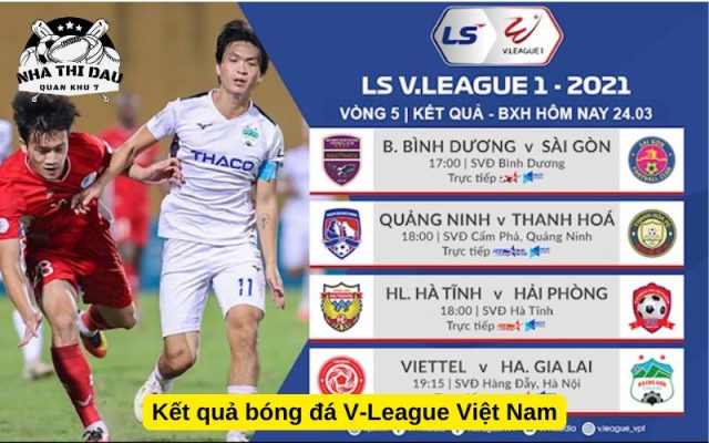 Kết quả bóng đá V-League Việt Nam