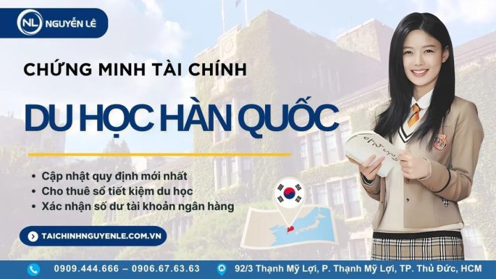 chứng minh tài chính du học hàn quốc