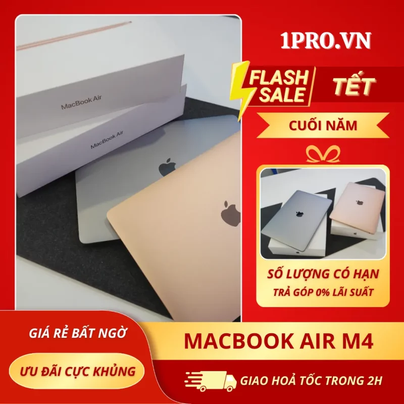 Macbook Air M4 thiết kế mỏng nhẹ cho công việc linh hoạt
