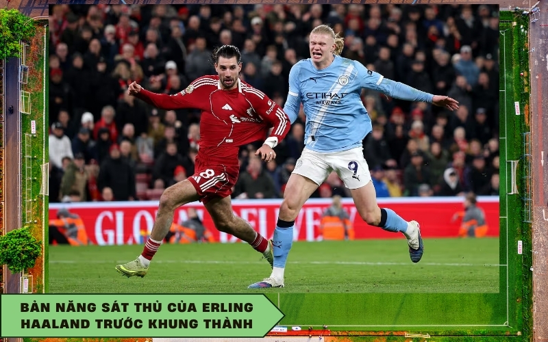 Bản năng sát thủ của Erling Haaland trước khung thành